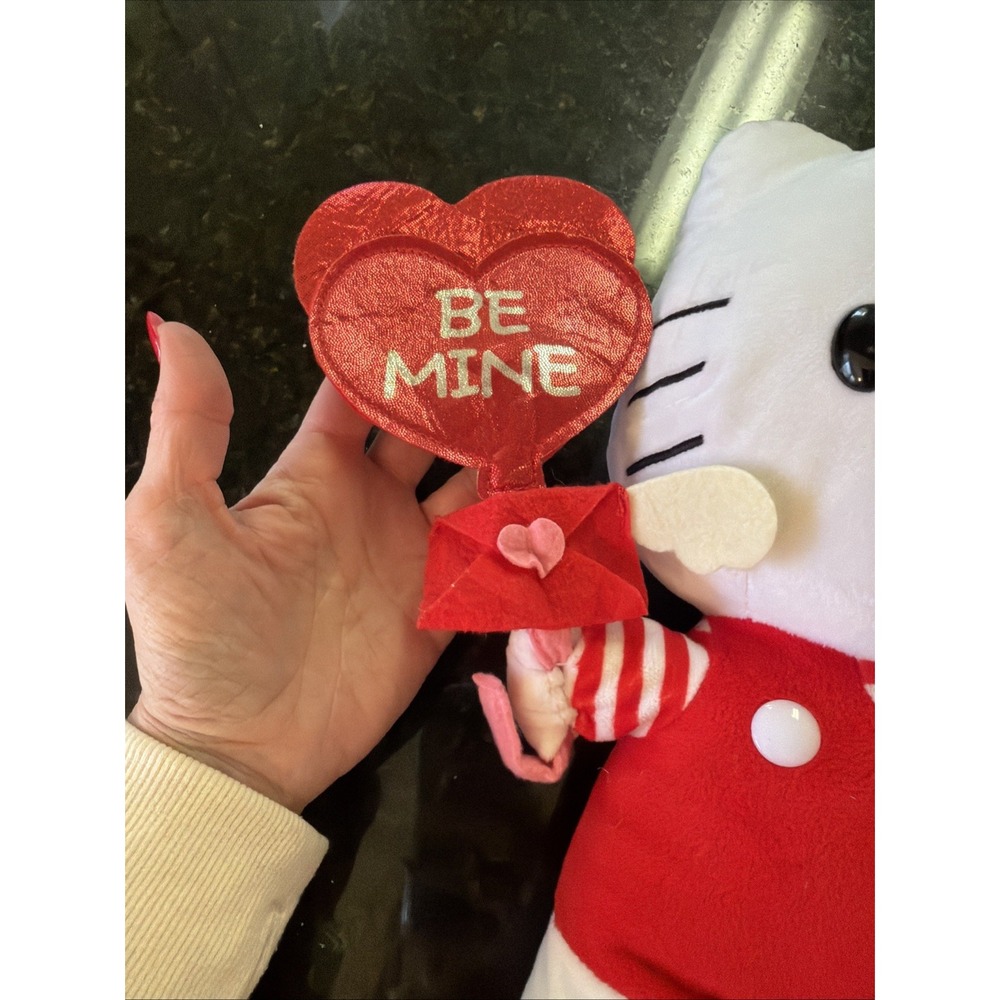 Hello Kitty Side Stepper 12" Valentines Day Animatronic Plush Decor GEMMY Sanrio - Picture 5 of 6